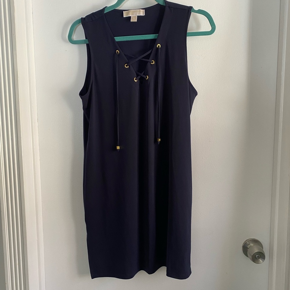 Michael Kors Navy Sleeveless Dress size medium